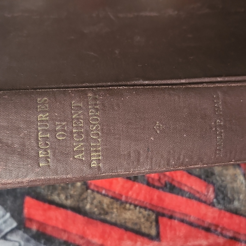 Antique Lectures on Ancient Philosophy MANLY P HALL Scarce Book Occult HC HB